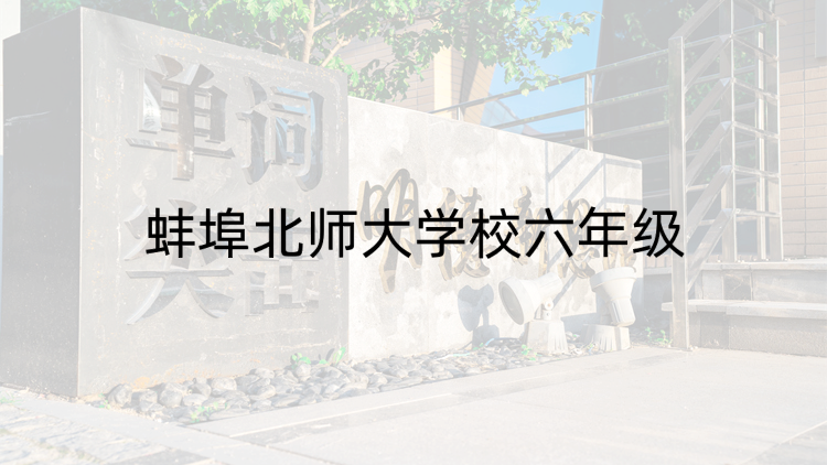 蚌埠北师大学校六年级